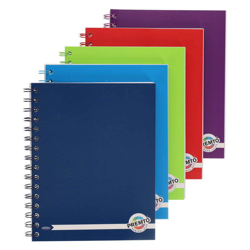 Premto A5 Wiro Notebook - 200 Pages - Admiral Blue