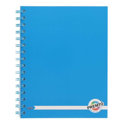 Premto A5 Wiro Notebook - 200 Pages - Printer Blue
