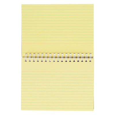 Concept 6 x 4 Spiral Bound Index Card - Yellow - Pack of 50