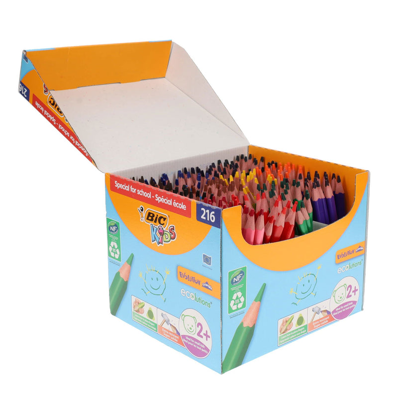 BIC Kids Evolution Triangular Colouring Pencils - Box 216