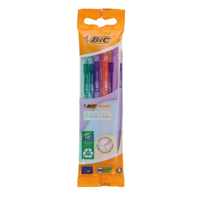 BIC Matic Mechanical Pencil - Pastel - Pack of 5