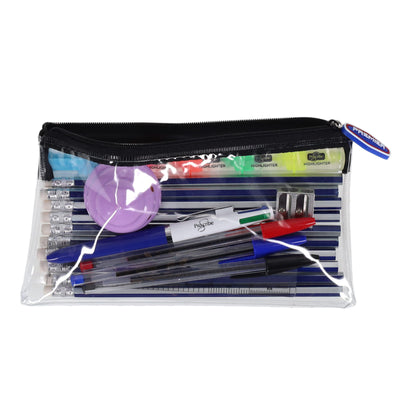 Stationery Multipack I 200x115mm Transparent Pencil Case Stationery Set - Option 1