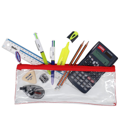 Stationery Multipack | Transparent Pencil Case 330x125mm - Option 1