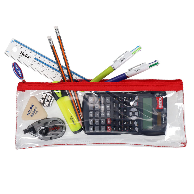 Stationery Multipack | Transparent Pencil Case 330x125mm - Option 1