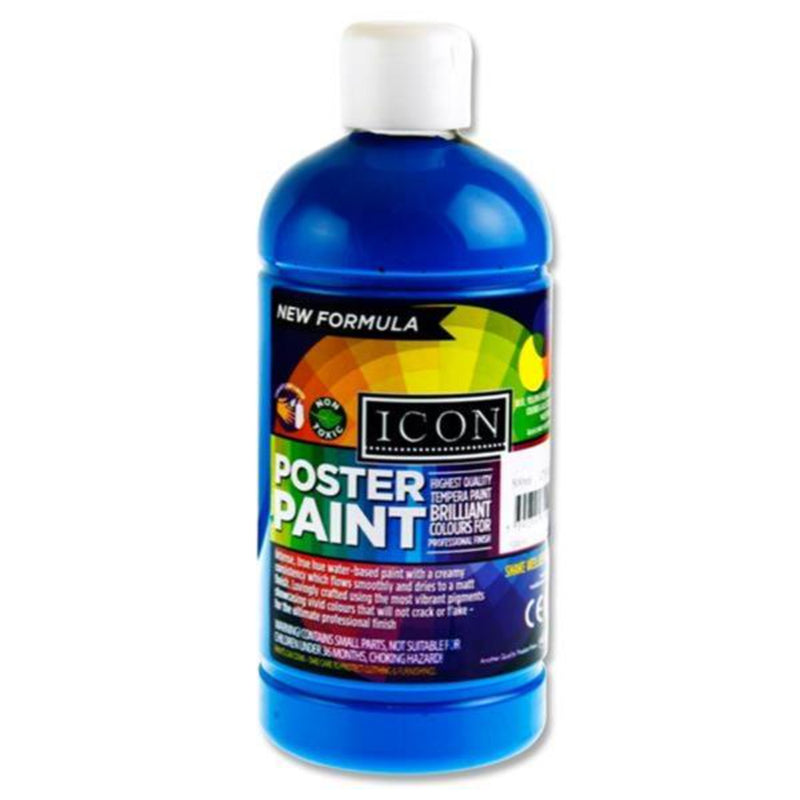 Icon Poster Paint - 500ml - Cyan