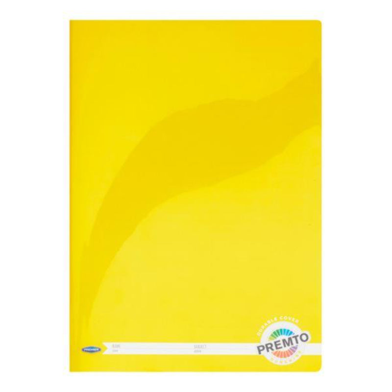 Premto A4 Durable Cover Manuscript Book - 120 Pages - Sunshine Yellow