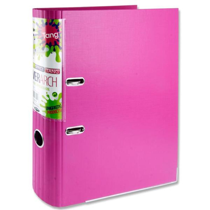 Premier Office A4 Curved Spine Lever Arch File - Pink