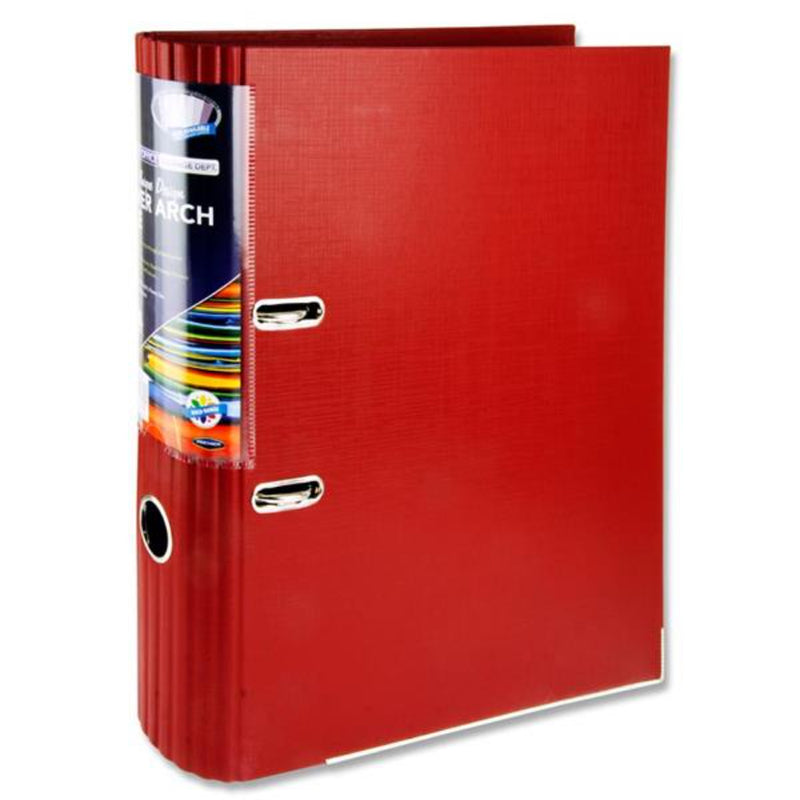Premier Office A4 Curved Spine Lever Arch File - Red