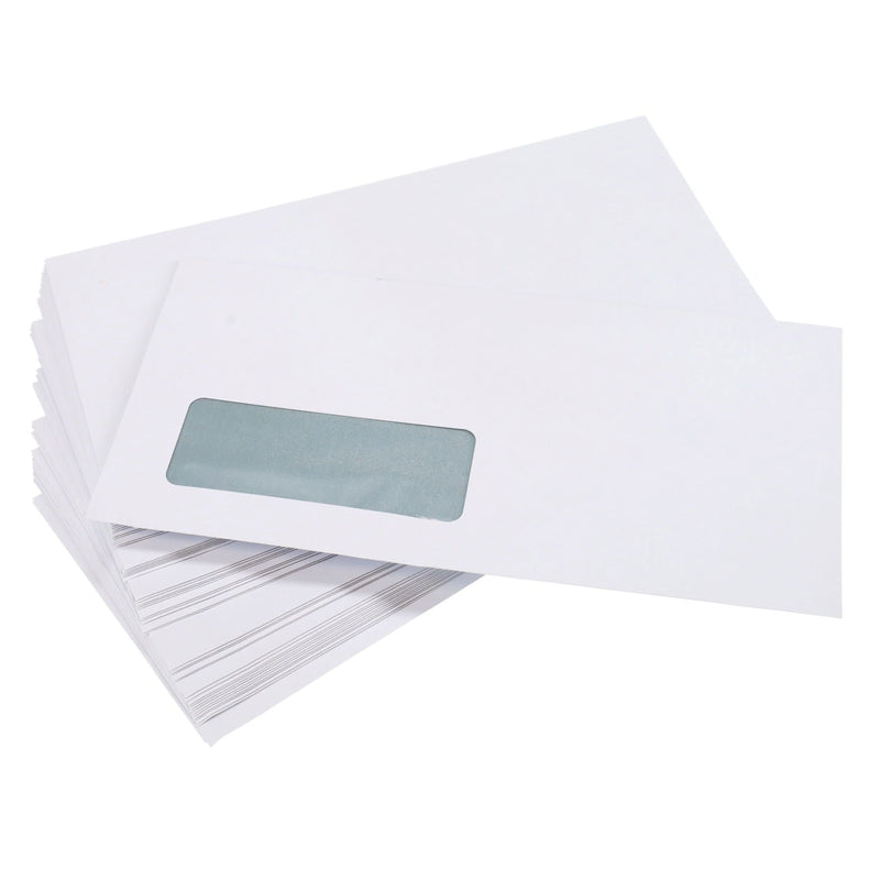 Premail DL Peel & Seal Window Envelopes - White - Pack of 50