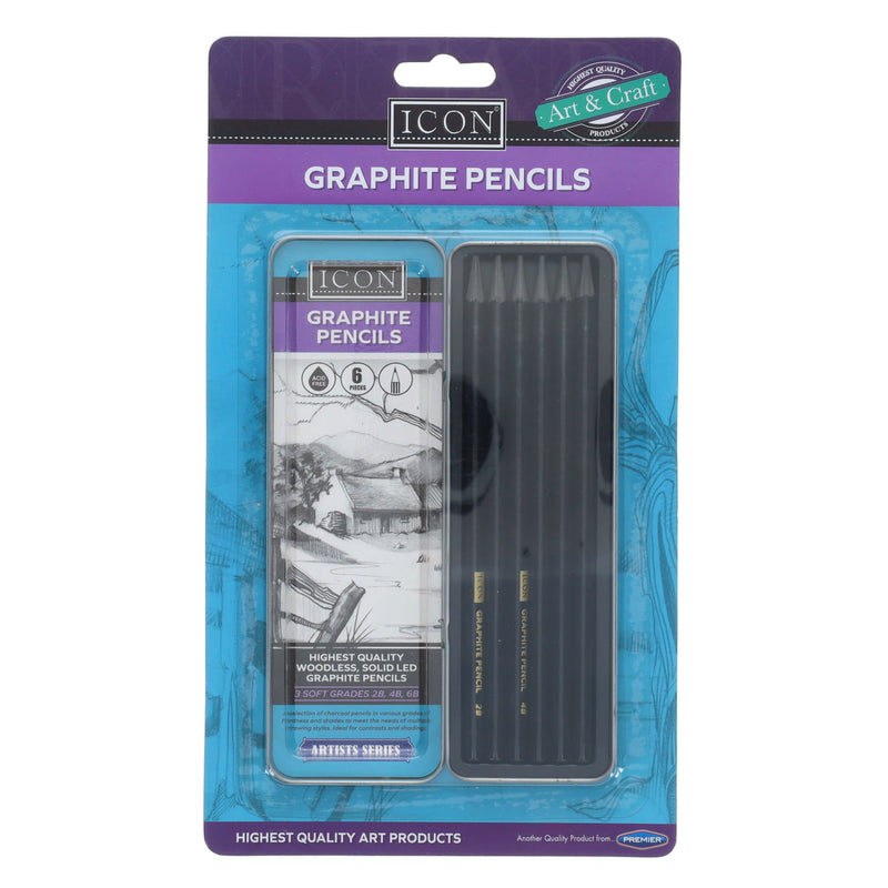 Icon Highest Quality Graphite Pencil Set in Tin