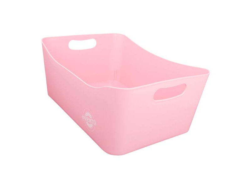 Premto Pastel Large Storage Basket - 340x225x140mm - Pink Sherbet
