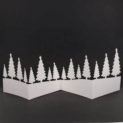 Icon Craft Laser Cut Festive Card - Forest Scene