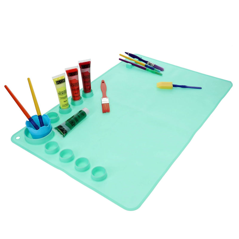 World of Colour Washable Silicone Craft Mat - Mint