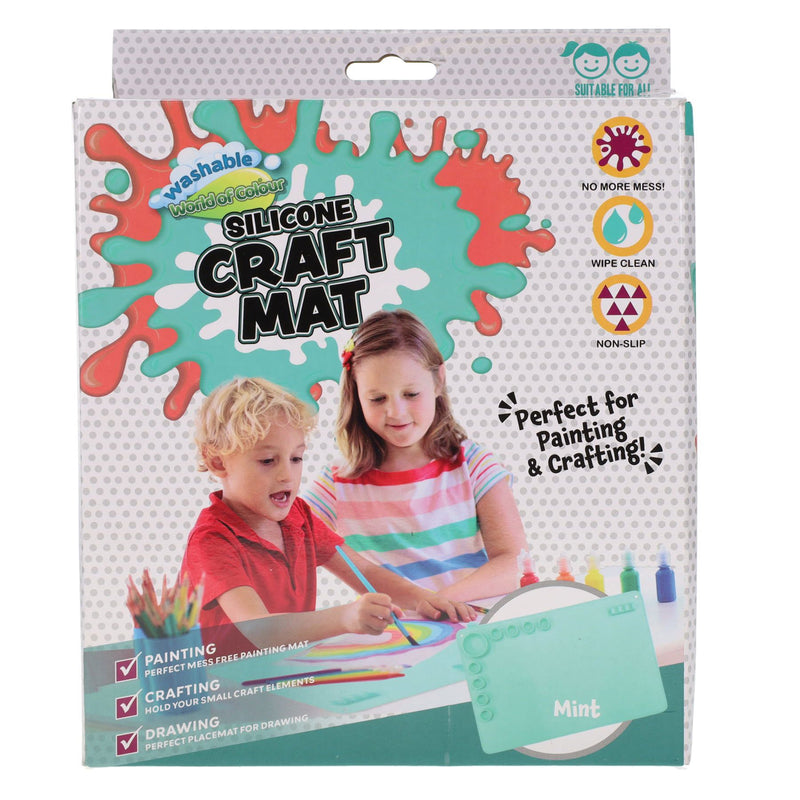 World of Colour Washable Silicone Craft Mat - Mint