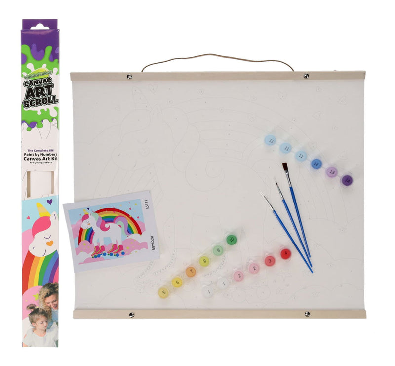 World of Colour Canvas Art Scroll - Unicorn