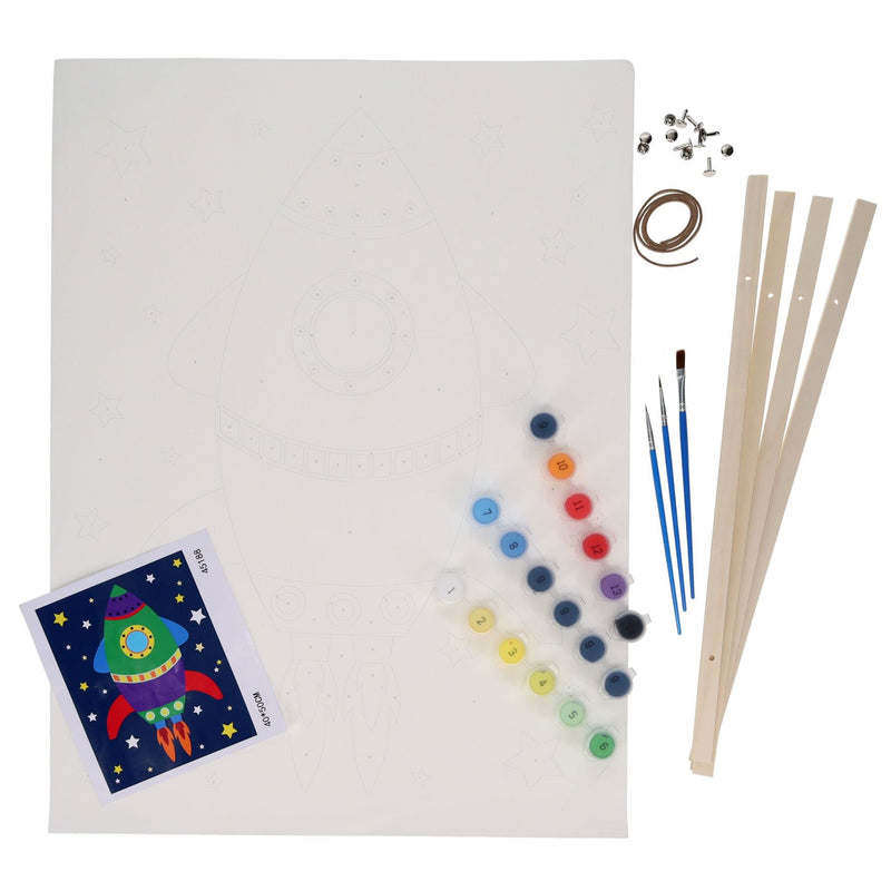 World of Colour Canvas Art Scroll - Rocket