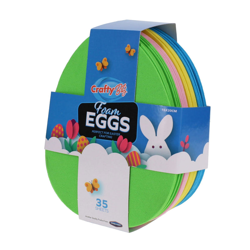 Crafty Bitz Foam Eggs - 35 Sheets