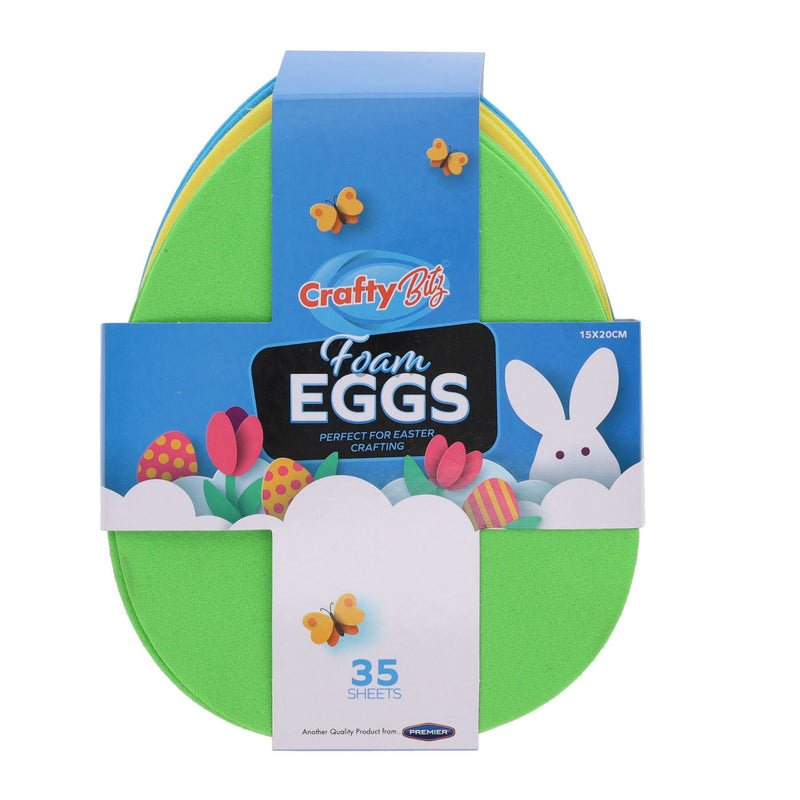 Crafty Bitz Foam Eggs - 35 Sheets