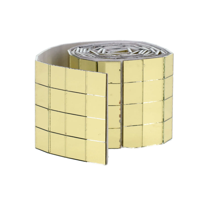 Icon Craft Mirror Mosaic Self Adhesive Roll - Gold - 10mm