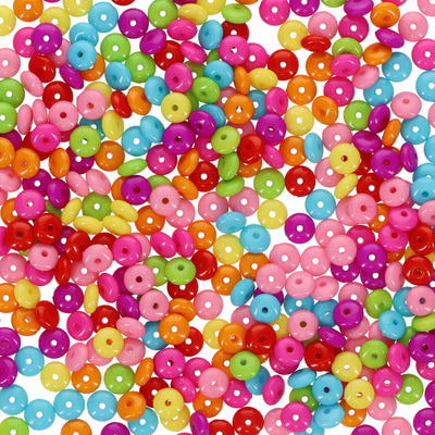 Crafty Bitz Round Rainbow Beads - Assorted - 50g