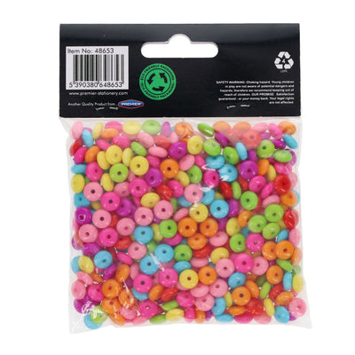 Crafty Bitz Round Rainbow Beads - Assorted - 50g