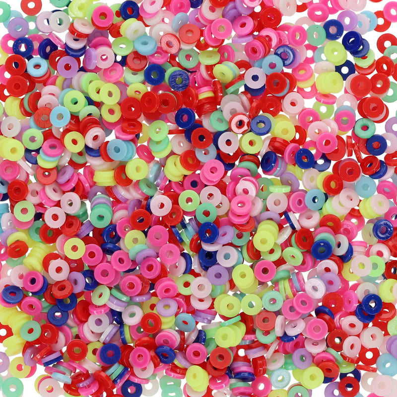 Crafty Bitz Flat Bright Beads - Assorted - 50g