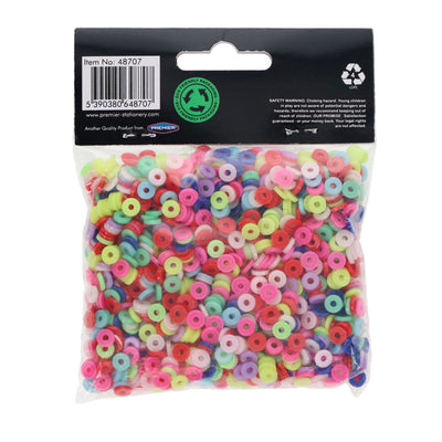 Crafty Bitz Flat Bright Beads - Assorted - 50g