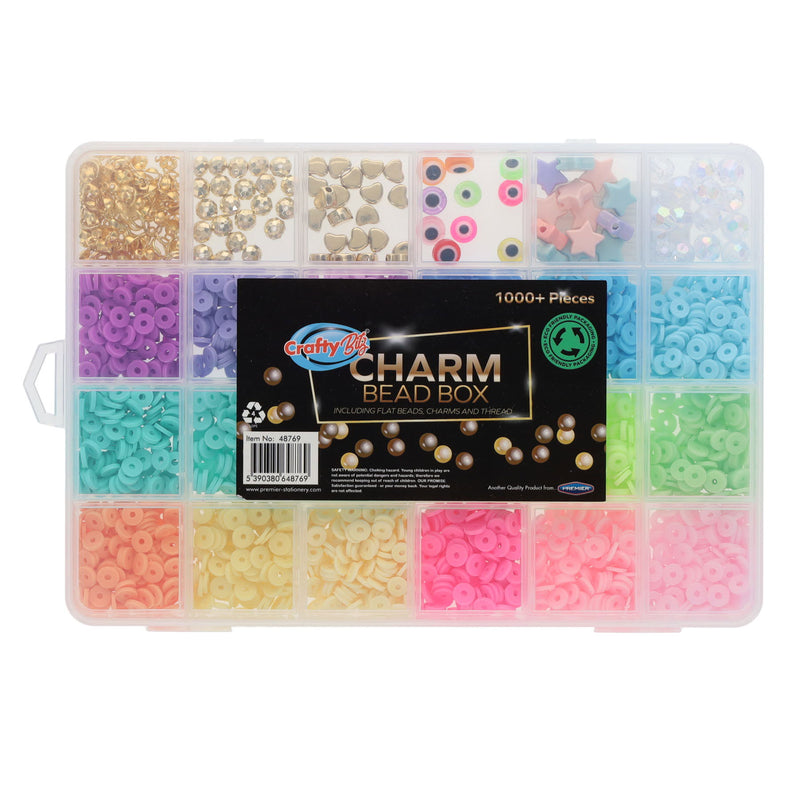 Crafty Bitz Charm Bead Set - 1000 Pieces