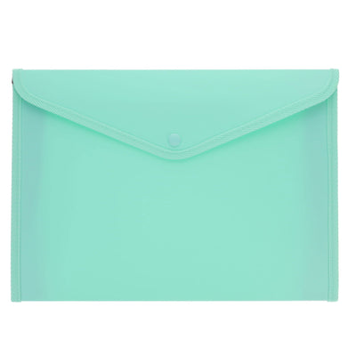 Premto Pastel A4+ Button Wallet - Mint Magic