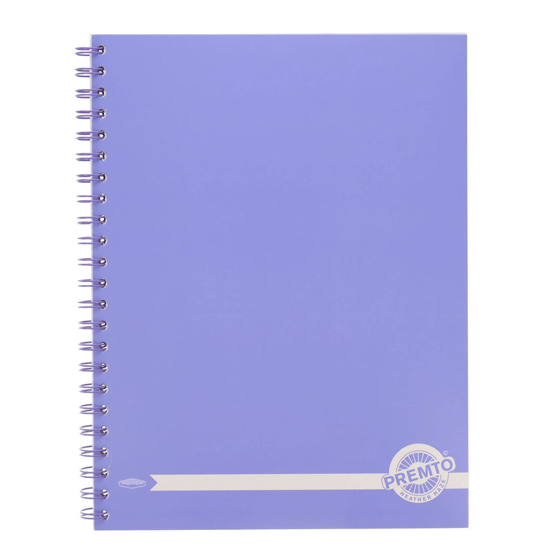 Premto Pastel A4 Wiro Notebook - 200 Pages - Heather Haze