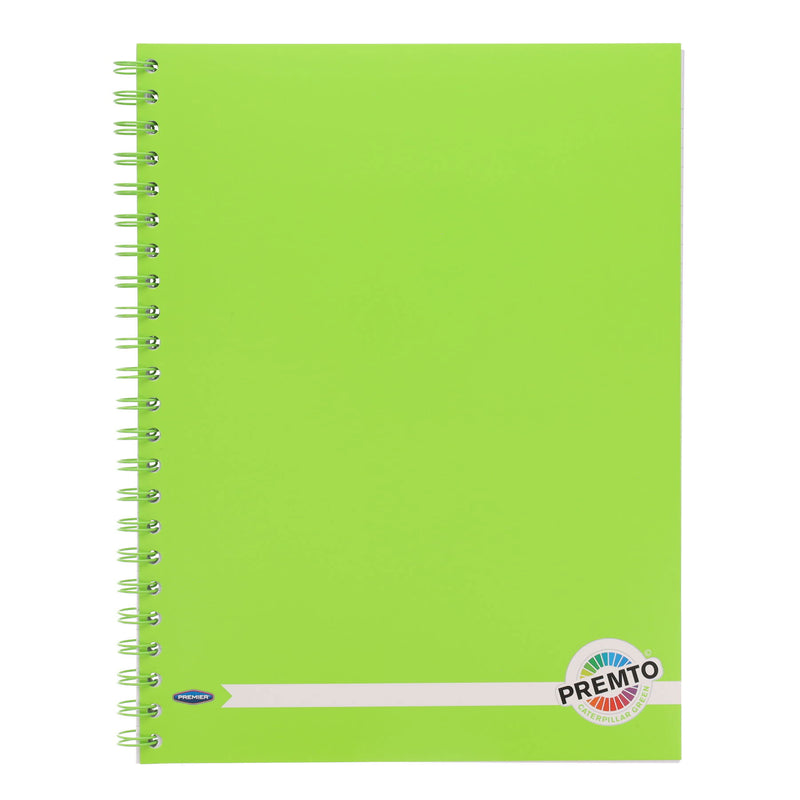 Premto A4 Wiro Notebook - 200 Pages - Caterpillar Green