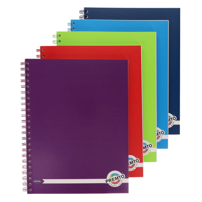Premto A4 Wiro Notebook - 200 Pages - Printer Blue