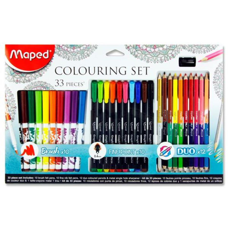 Maped Adult Colouring Set - 33 Pieces