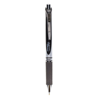 Pentel Energel Blp77 0.7mm Rollerball Gel Pens - Black - Pack of 2
