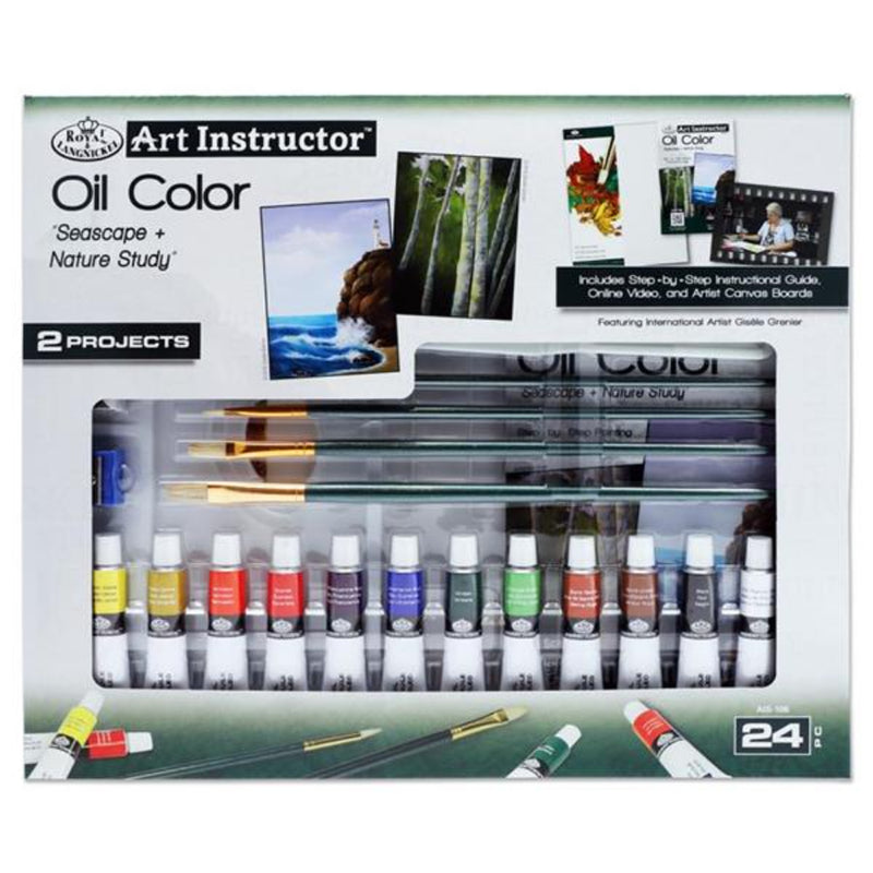 Royal & Langnickel Art Instructor 2 Project Art Set - Oil Colour- 24 Pieces