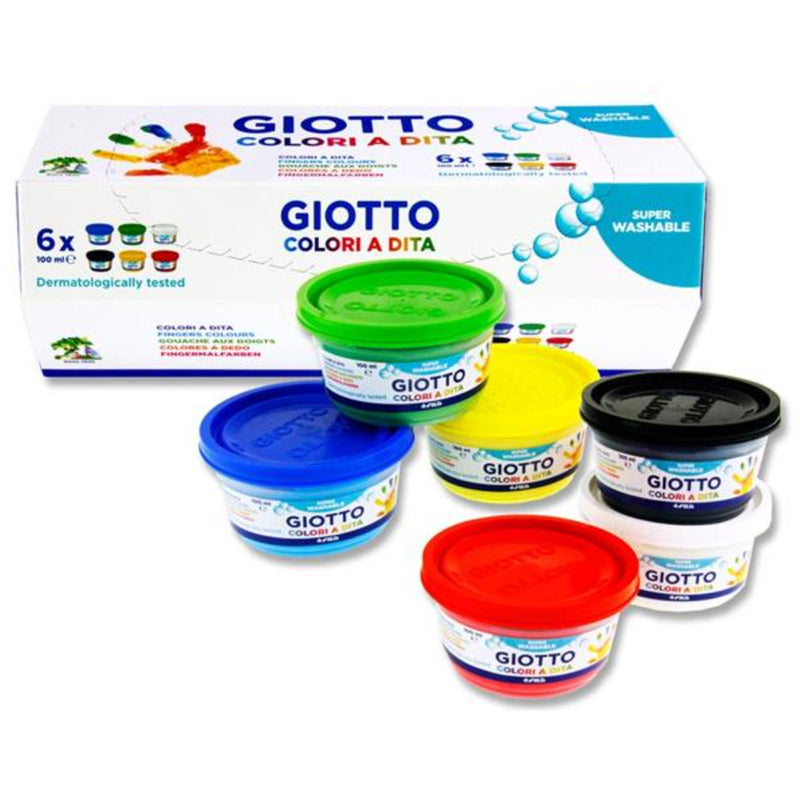 Giotto Finger Paints - Pack of 6