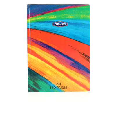 Premier A4 Hardcover Notebook - 160 Pages - Rainbow