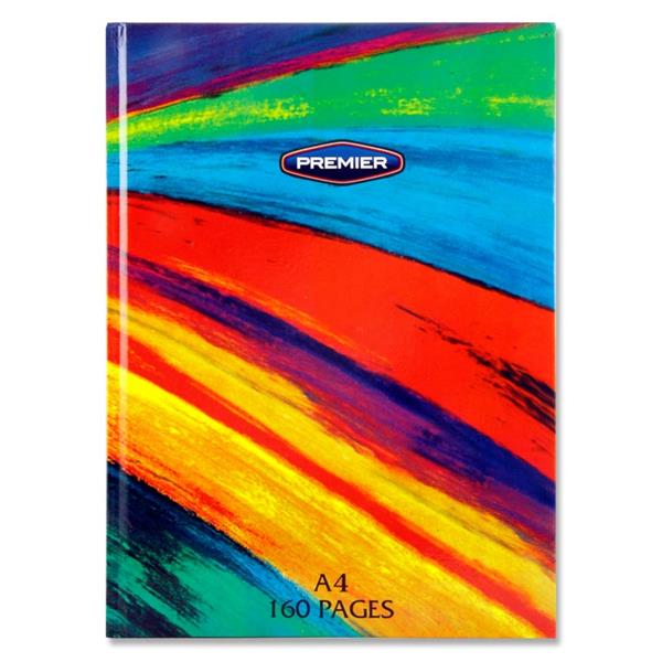 Premier A4 Hardcover Notebook - 160 Pages - Rainbow