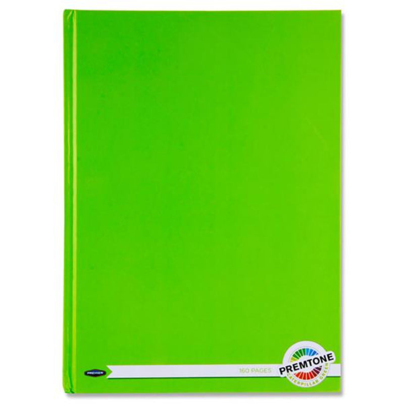 Premto A4 Hardcover Notebook - 160 Pages - Caterpillar Green