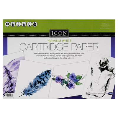 Icon A3 Cartridge Paper - 135gsm - 40 Sheets