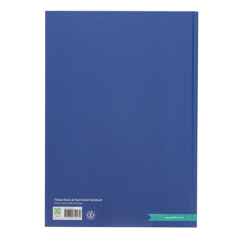 Concept A4 Hardcover Notebook - 160 Pages - Blue