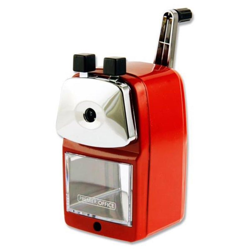 Premier Office Table Top Pencil Sharpener - Red
