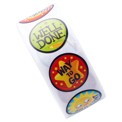 Clever Kidz Roll Reward Stickers - 200 Stickers