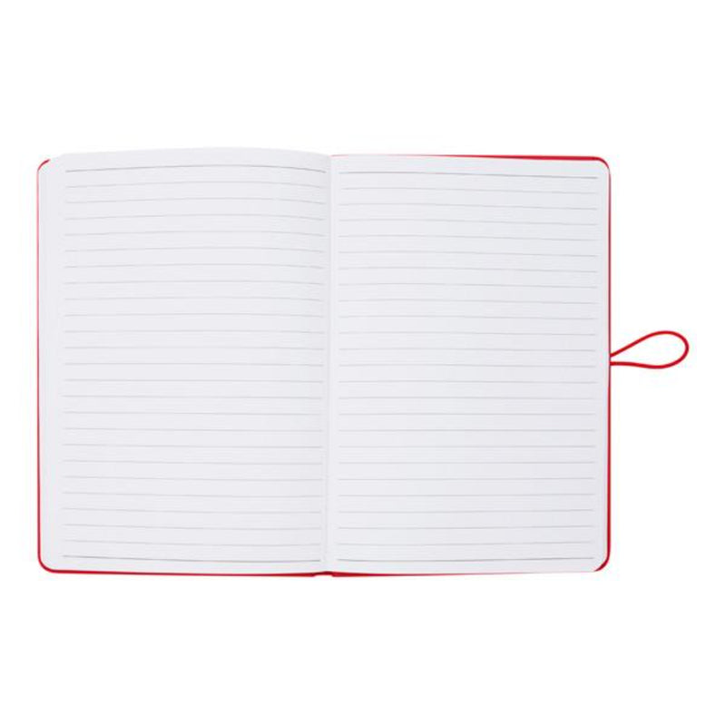 Premto A5 PU Leather Hardcover Notebook with Elastic Closure - 192 Pages - Ketchup Red