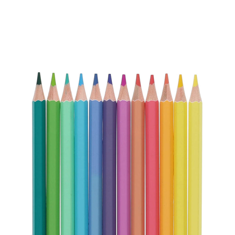 World of Colour Colouring Pencils - Pastel - Pack of 12