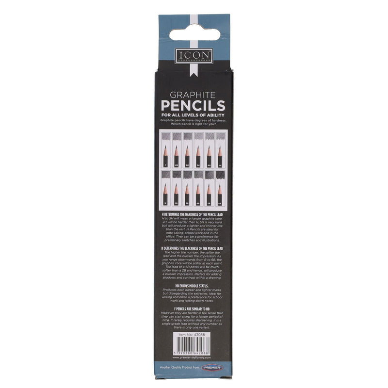 Icon Graphite Pencils - 3H - Box of 12