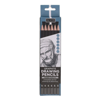 Icon Complete Set Graphite Drawing - Box of 6
