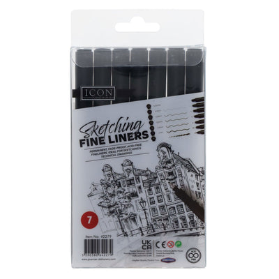 Sketching Fineliner Pens - Pack of 7