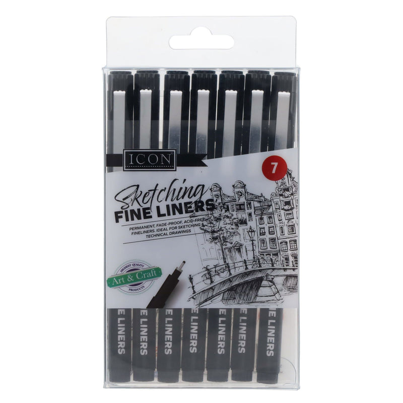 Sketching Fineliner Pens - Pack of 7