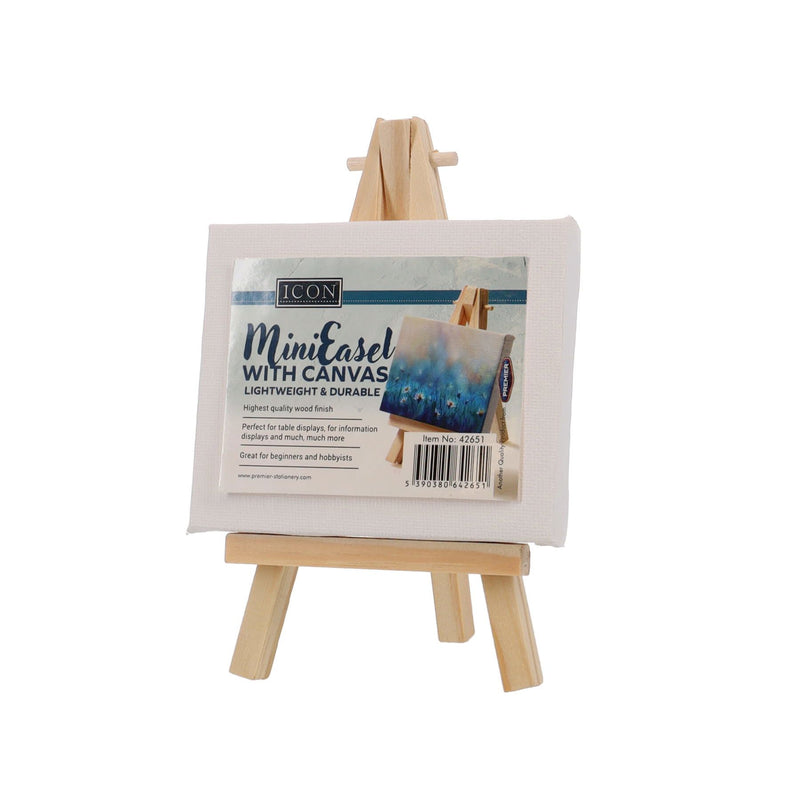 Icon Mini Easel With Canvas